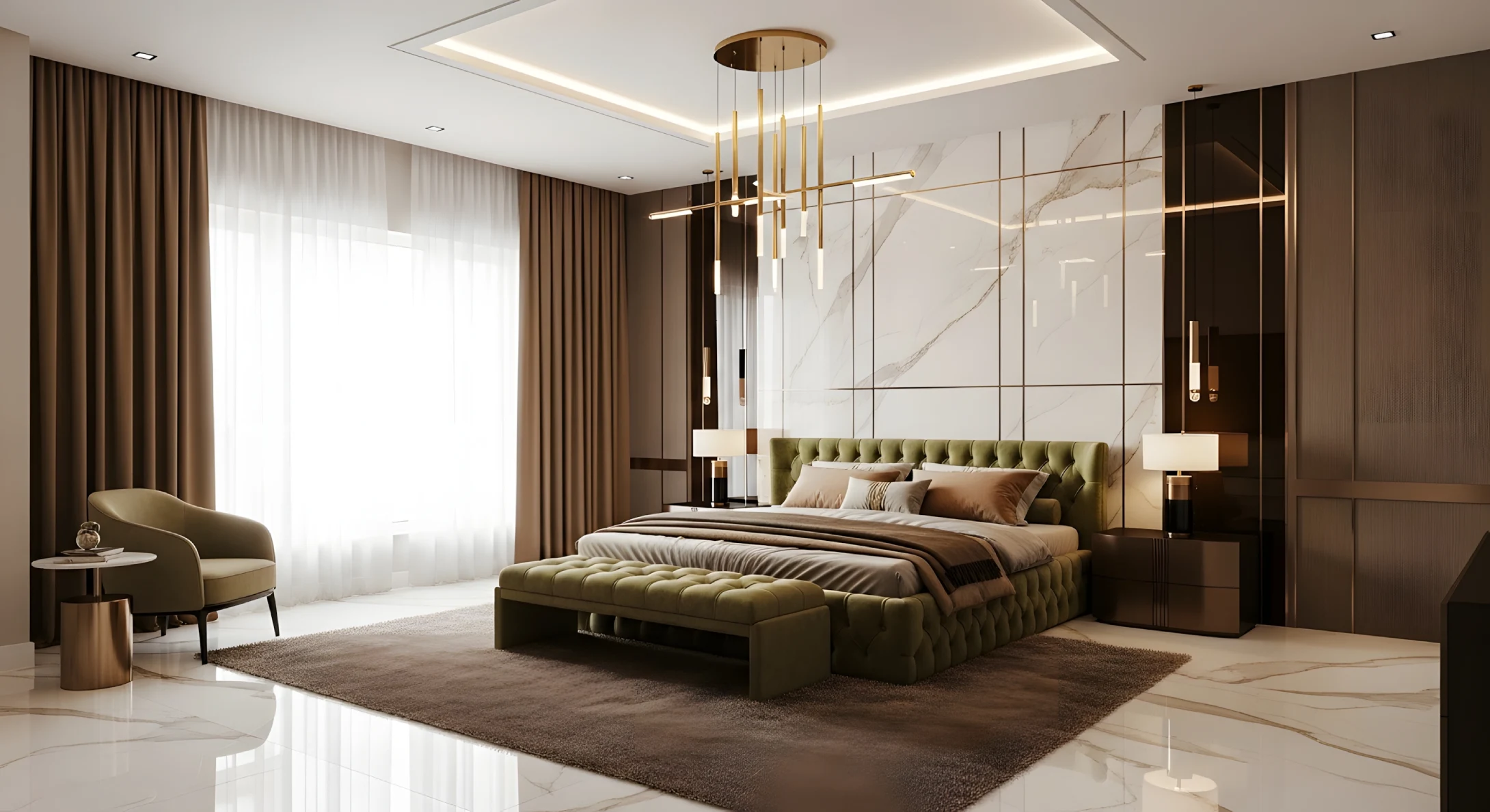 Modern Bed Back Panel and Headboard Design